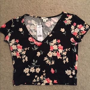 Floral crop top