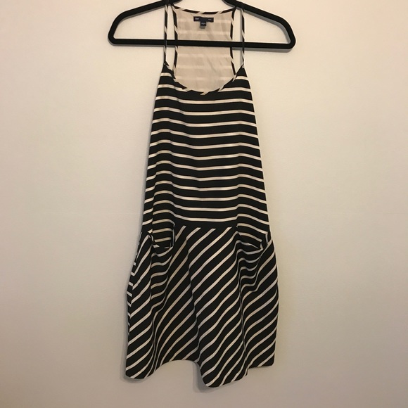 Racerback black and white striped dress - Picture 2 of 6