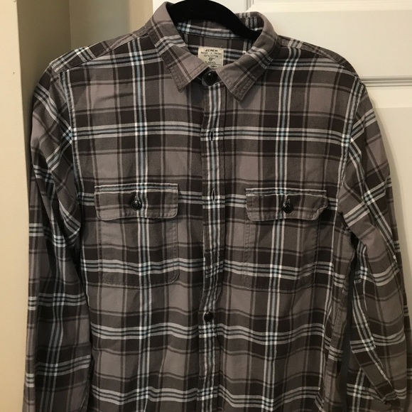 Mens J Crew Button down size small flannel - Picture 1 of 4