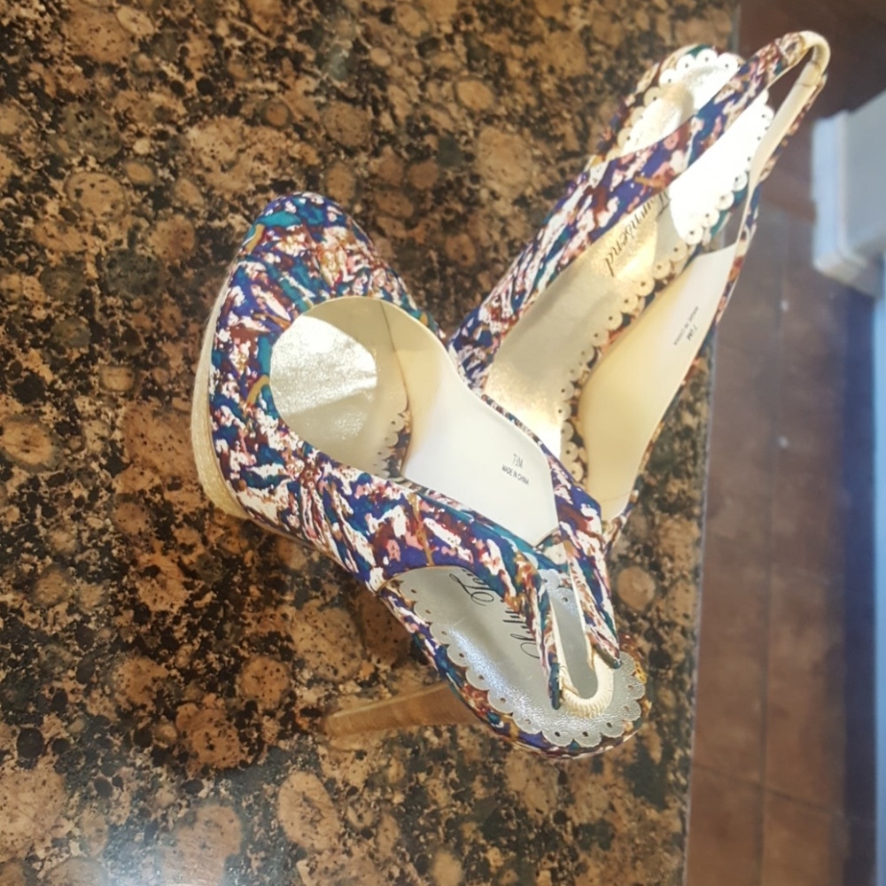 Ankara print heels