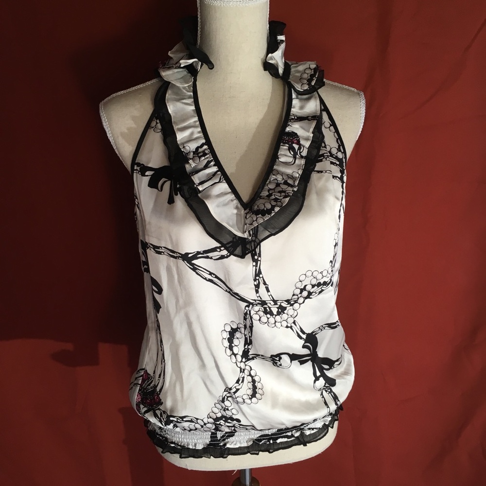 White House Black Market silk halter top Small 🌷