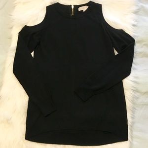 Michael Kors Black Cold Shoulder Sweater