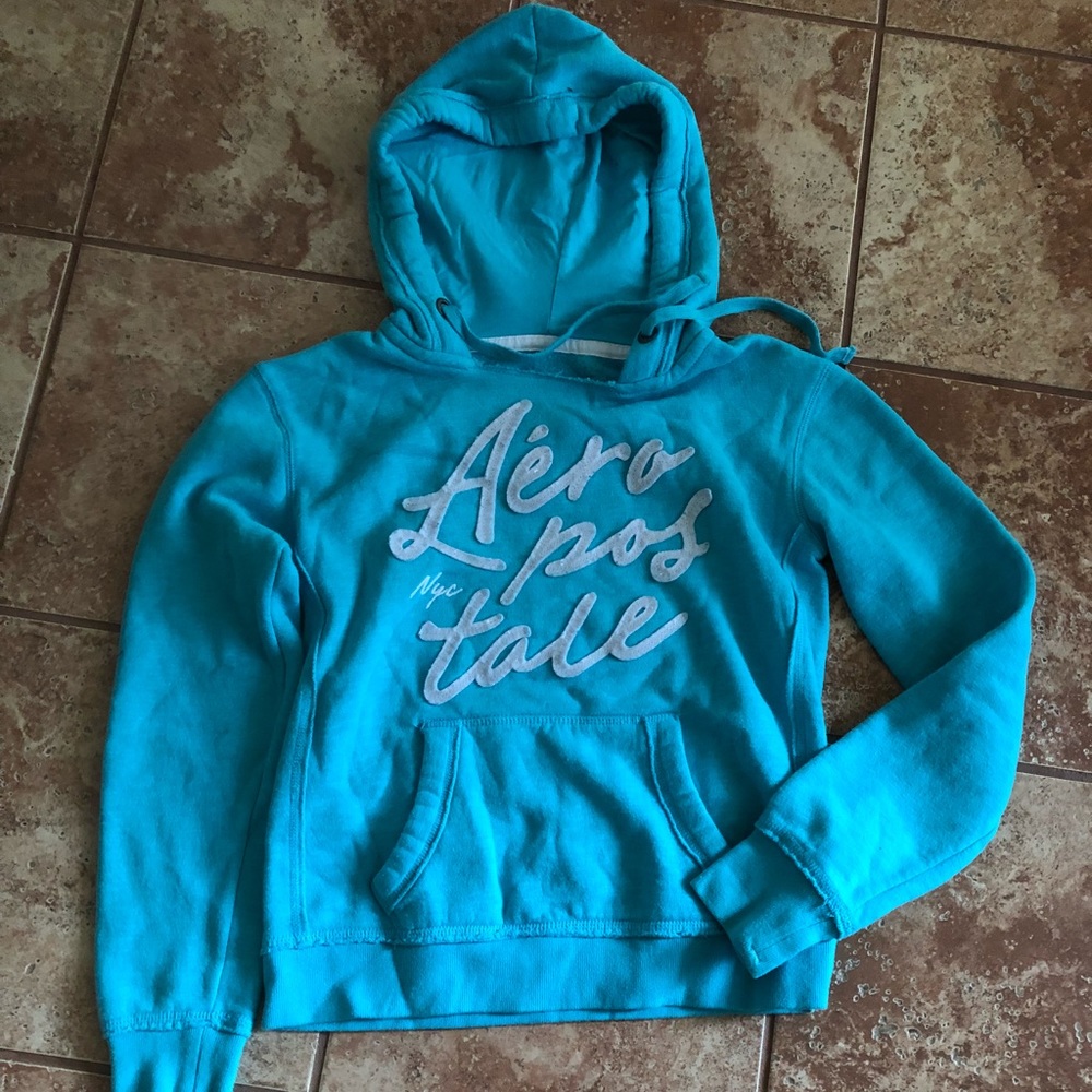 Blue Aeropostale oversized hoodie!!