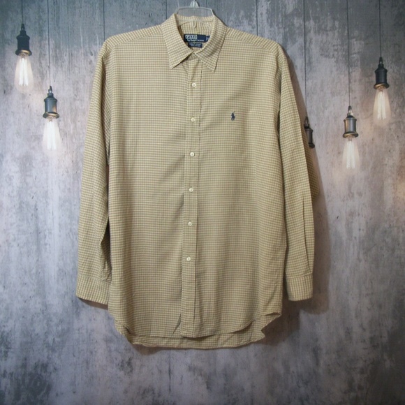 Polo Ralph LaurenButton Down Lowell Shirt Large - Picture 1 of 3