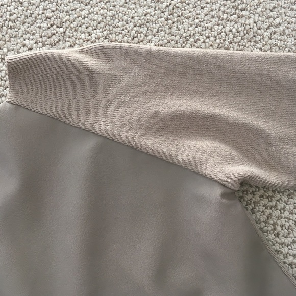 Zara faux leather knit top - Picture 4 of 5