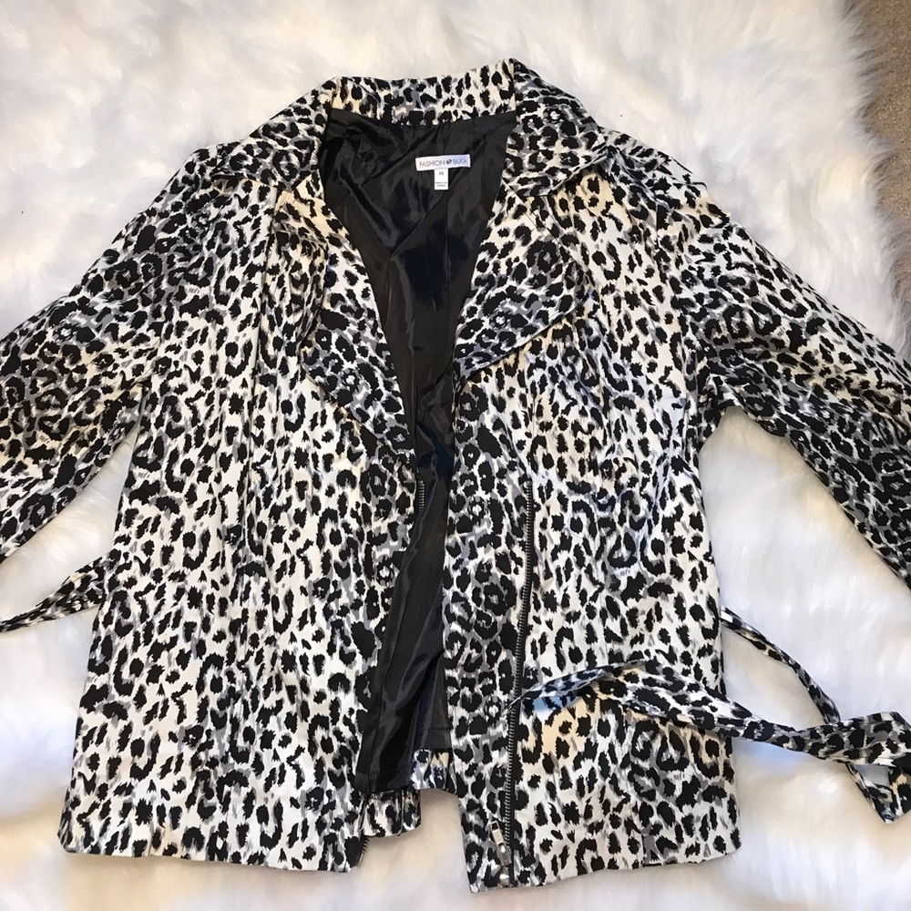 Cheetah print coat