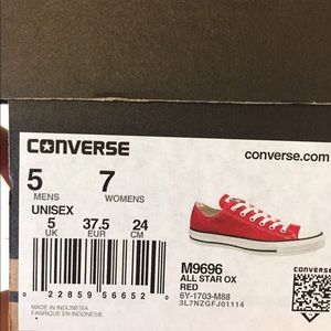 Red converse