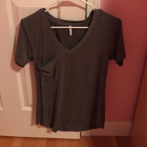 Suede short sleeve