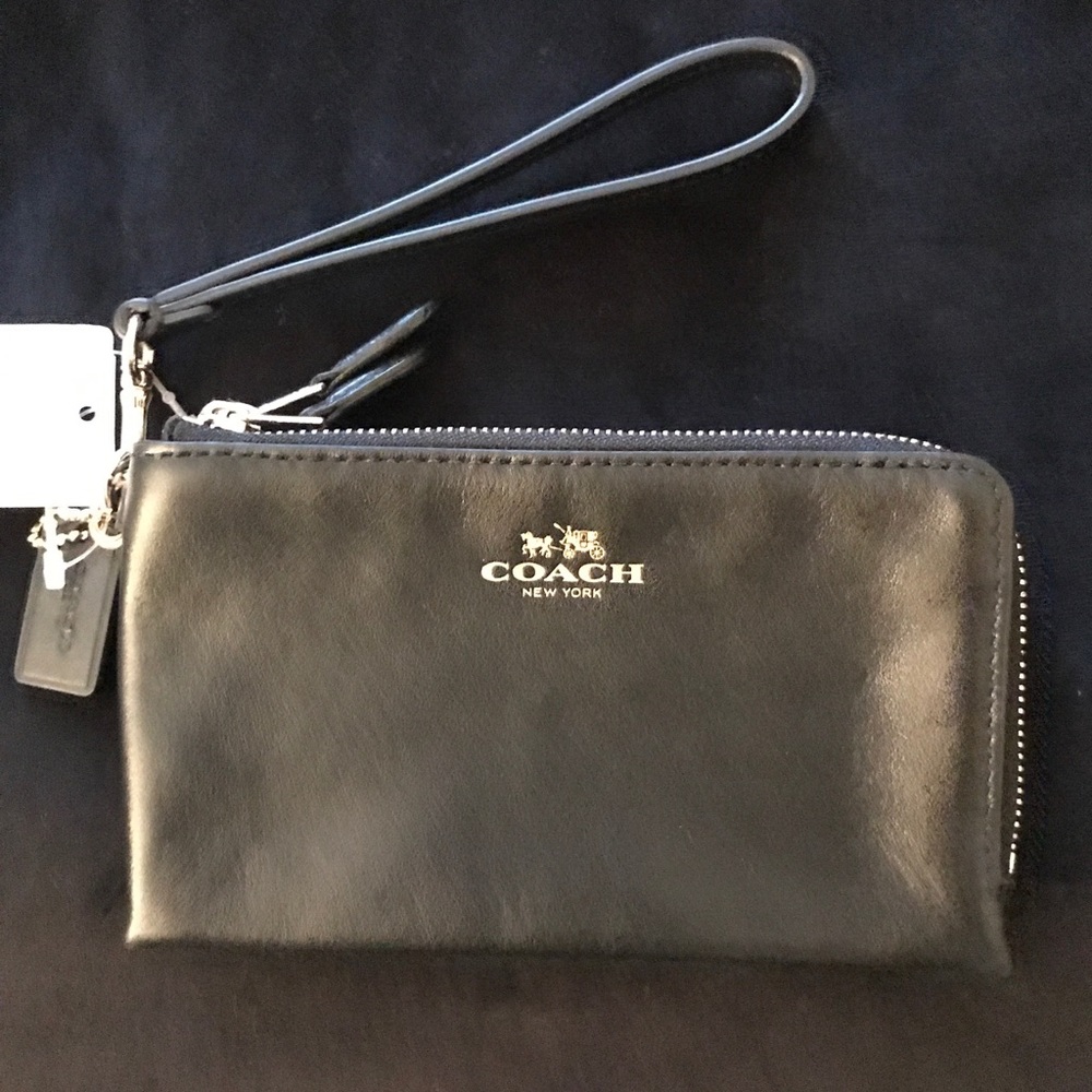 Coach Leather Wristlet NWT