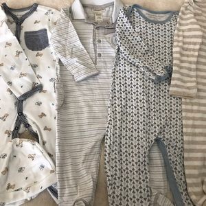 Bundle of baby boy onesies