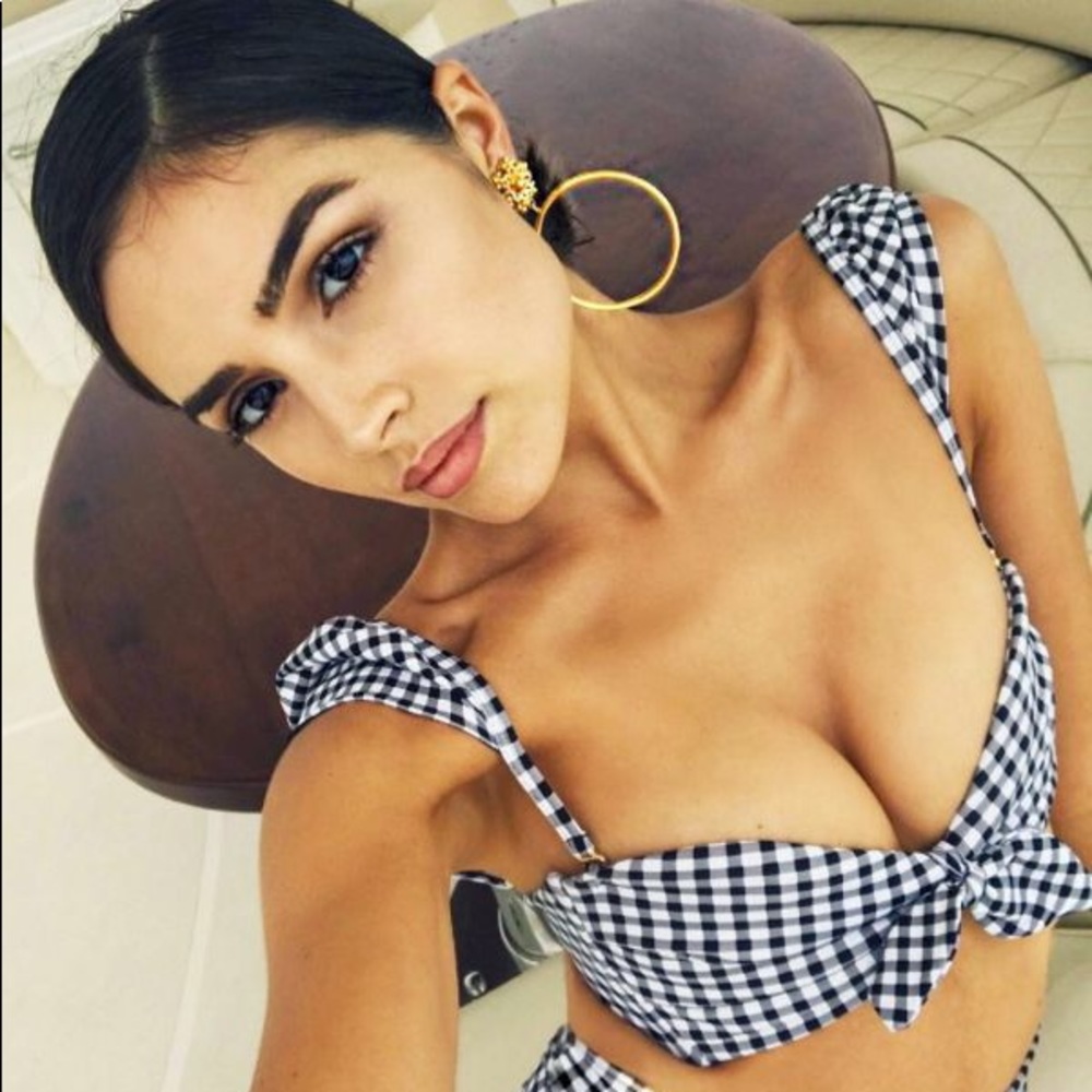 Montce Gingham Cabana top S & Uno bottom size XS