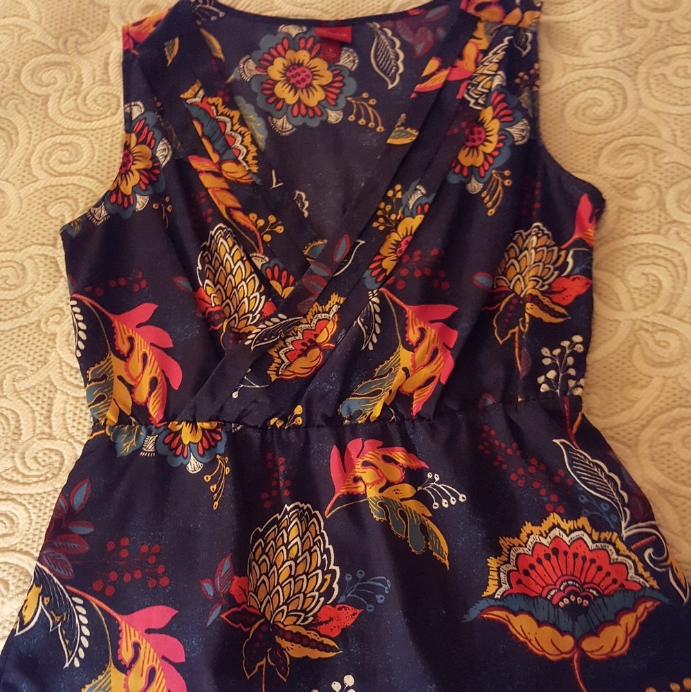 Colorful peplum tank top