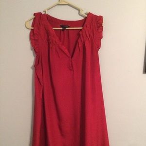 Red knee length Banana Republic dress
