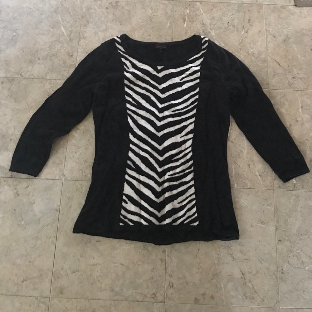 Zebra print sweater