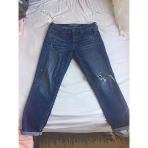 American Eagle Dark Wash Boyfriend Jean SZ 6