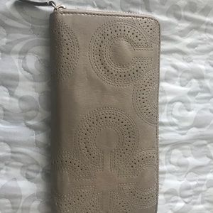 Leather coach wallet