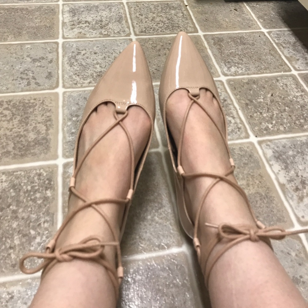 OLD NAVY Lace up Ballet Flats