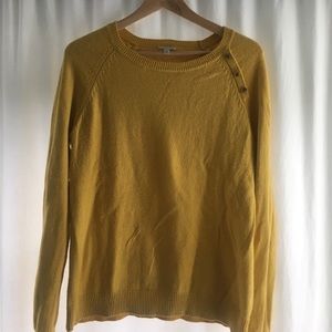 Talbots pretty yellow sweater M