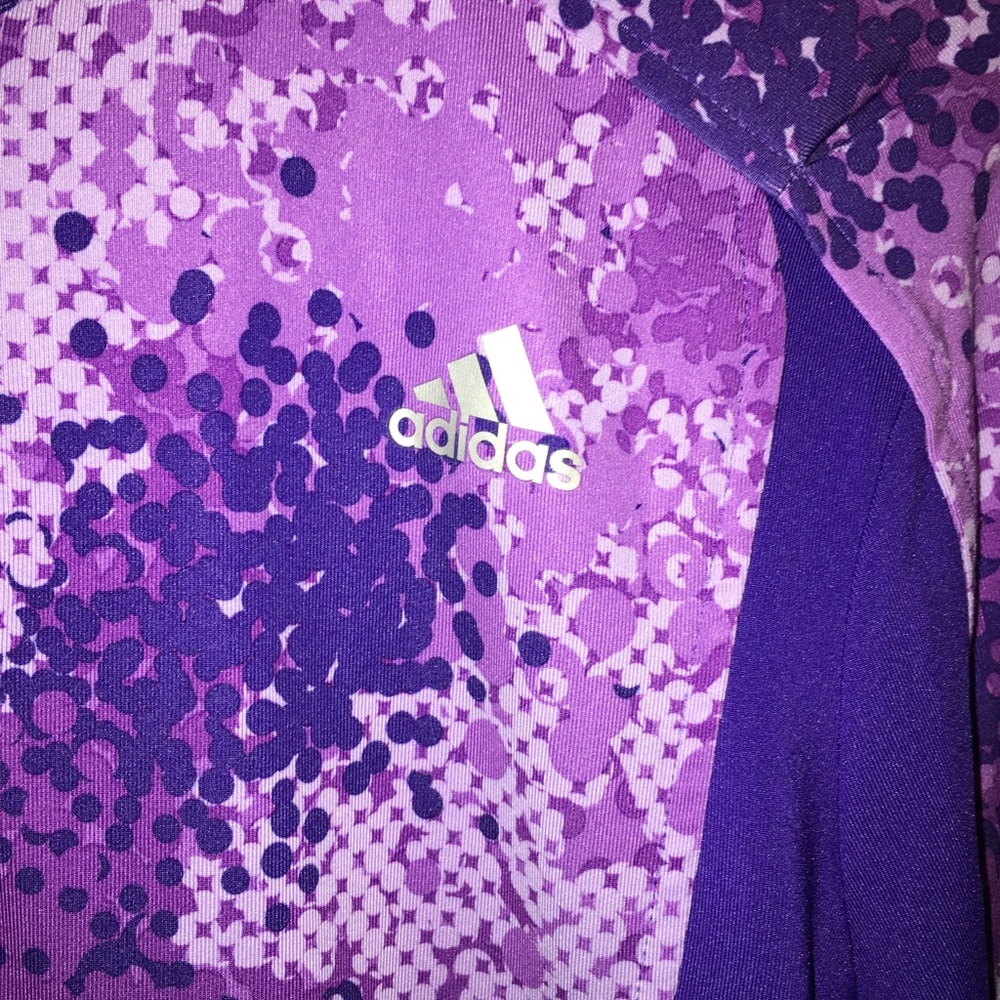 Adidas purple Climawarm quarter zip medium - Picture 2 of 8