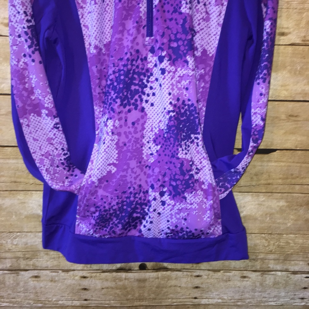 Adidas purple Climawarm quarter zip medium - Picture 4 of 8