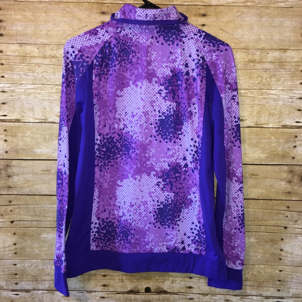 Adidas purple Climawarm quarter zip medium - Picture 7 of 8