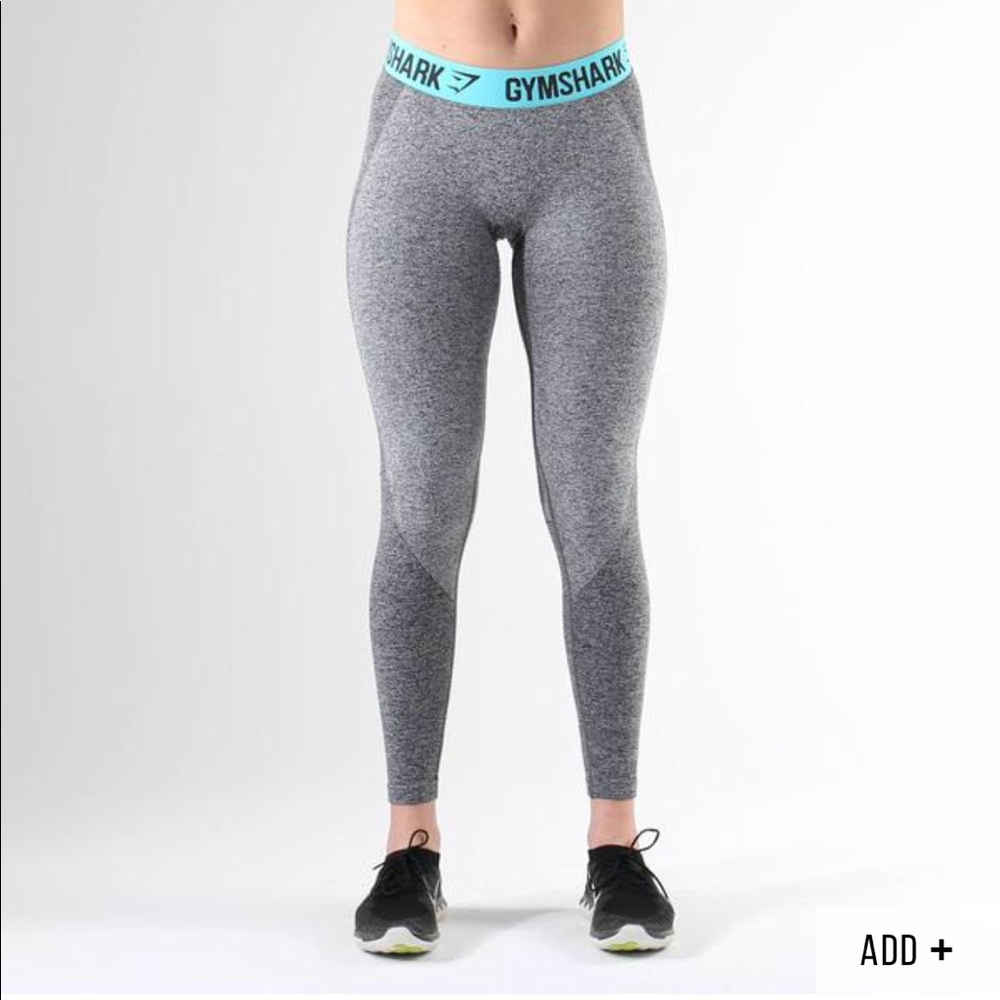 Gymshark Grey and turquoise Flex legging