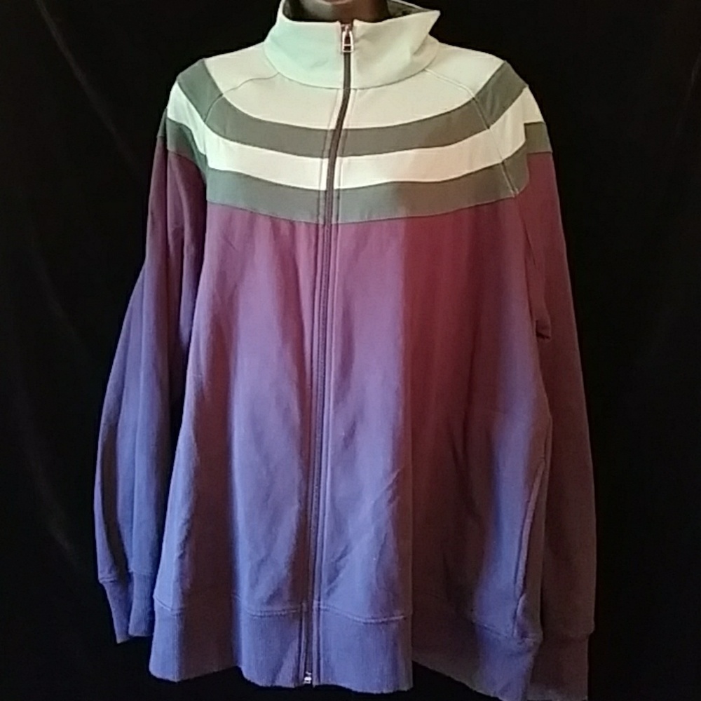 SJB Active zippered knit athletic jacket - size 1X