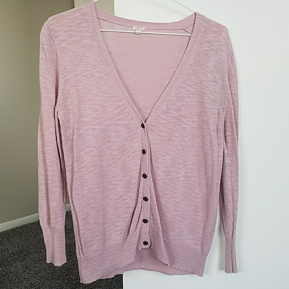 J.Crew pink cardigan