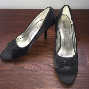 Rampage Joslyn Peep Toe Heels