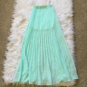 Turquoise Long skirt