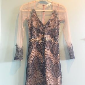 Black lace dress