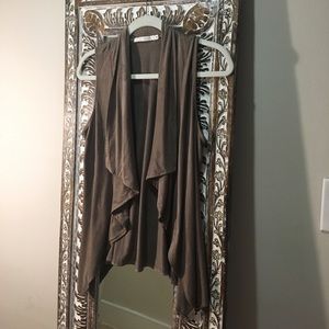 Flowy Suede Camel Colored Vest