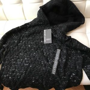 BRAND NEW mens DKNY sweater with hood XXL