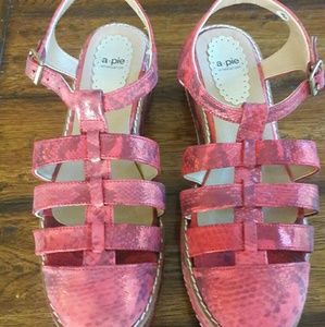 Closed toe sandals
