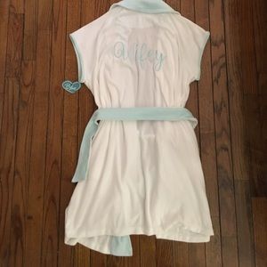 Betsy Johnson Terry Cloth Bride Robe