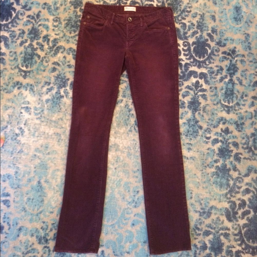 Purple corduroy Madewell jeans