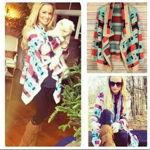 NWOT cardigan Aztec sweater