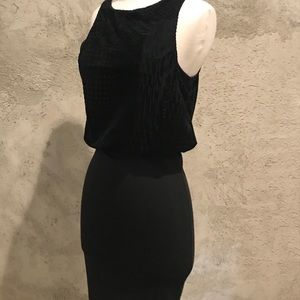 Black dress open back