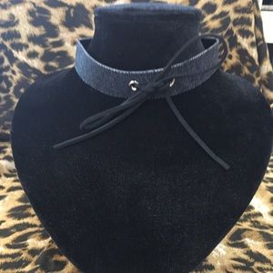 Black Denim Choker
