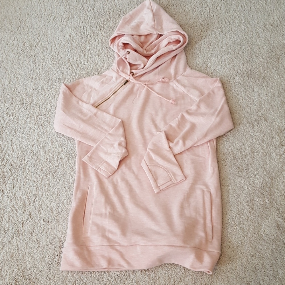 Double Hooded Sweatshirt XL Pink