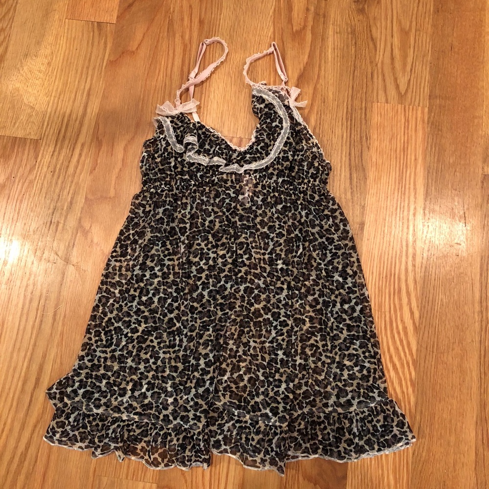 Leopard print babydoll
