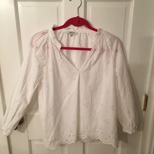 Madewell long sleeve eyelet too