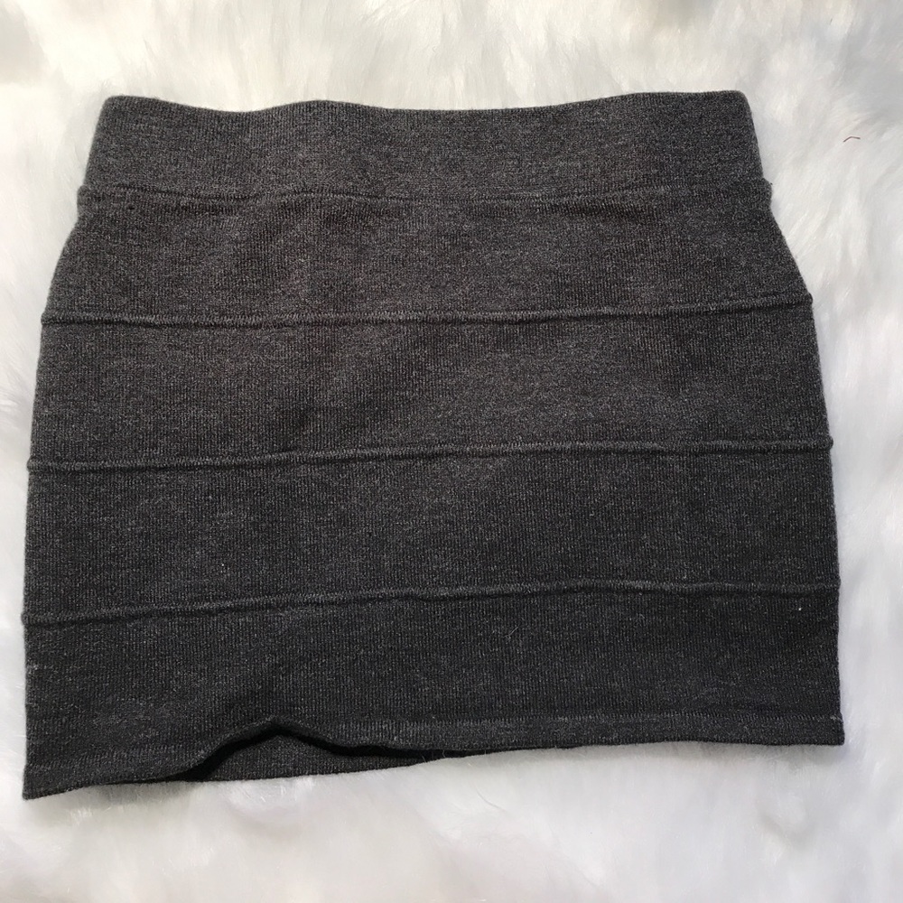 Zenana outfitters charcoal mini skirt
