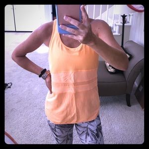 LORNA JANE NEON ORANGE TANK