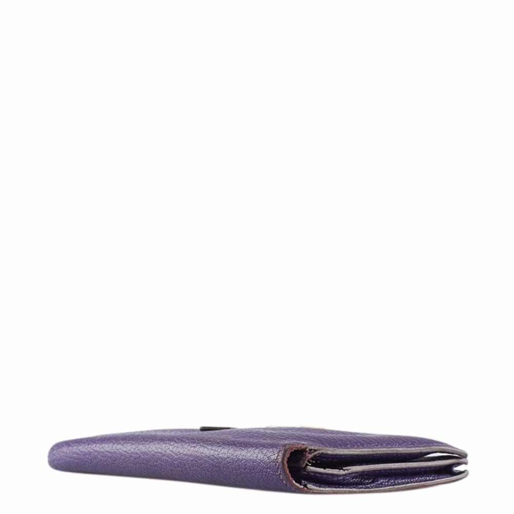 Hermes Bearn Purple Bi-Fold Wallet (134881) - Picture 5 of 8