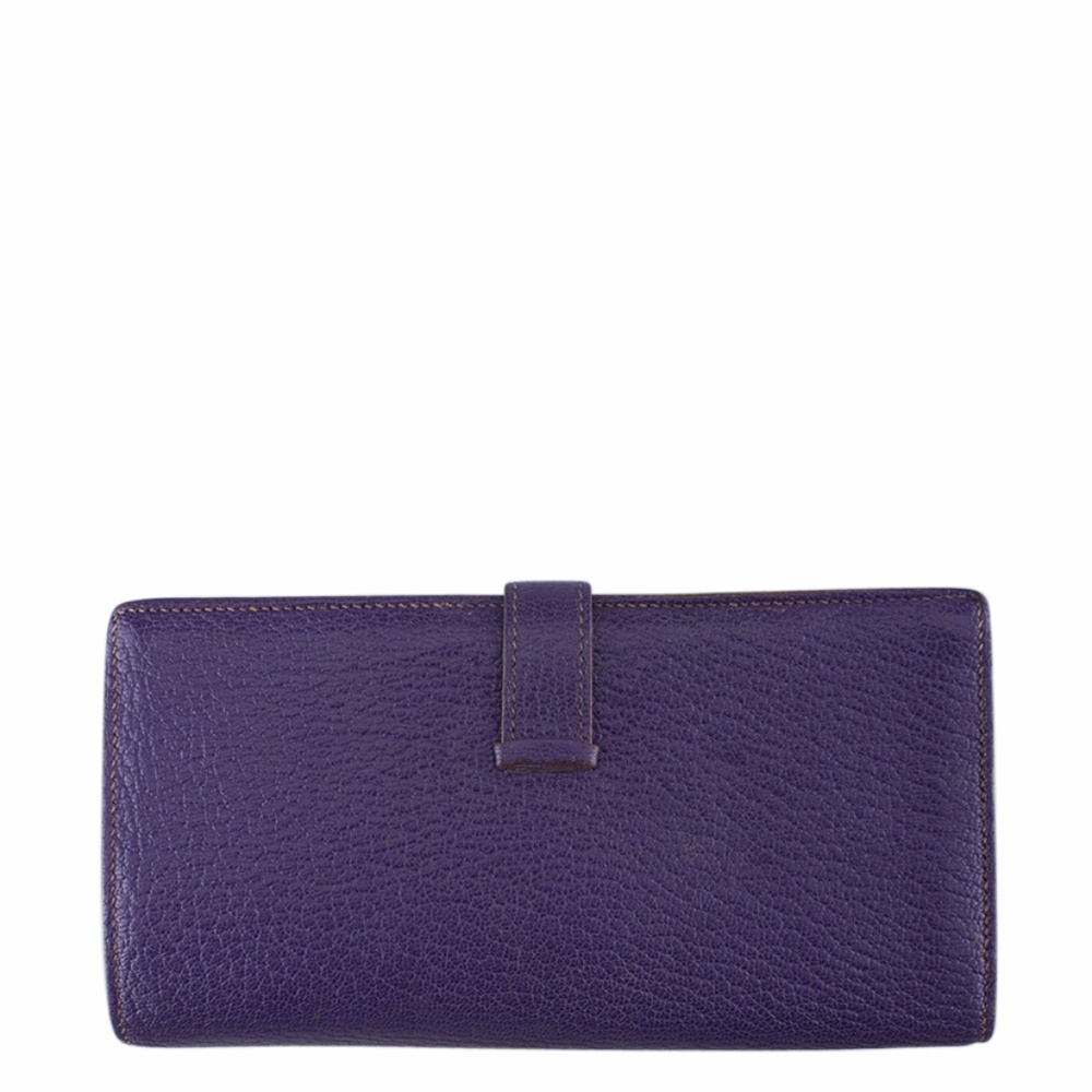 Hermes Bearn Purple Bi-Fold Wallet (134881) - Picture 3 of 8