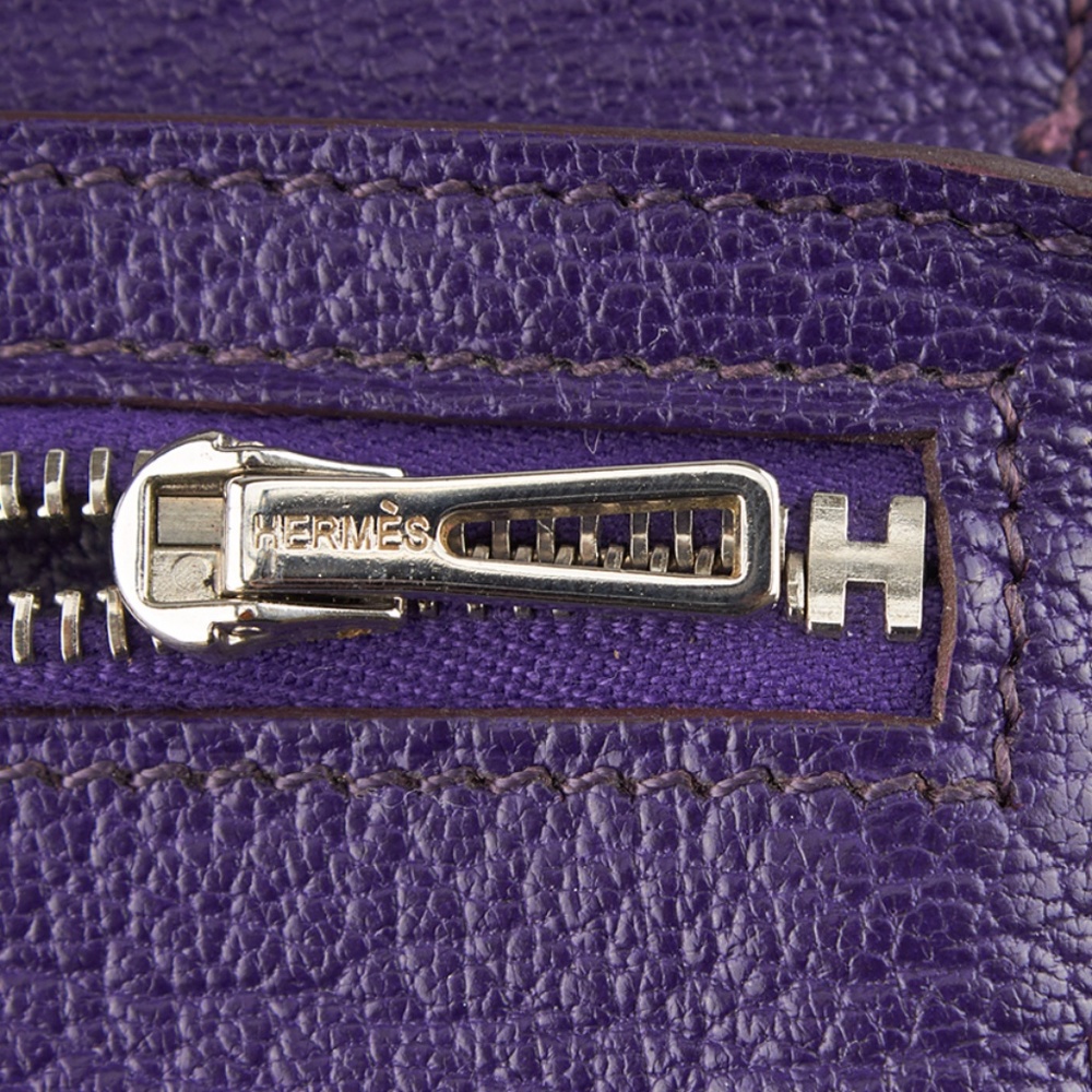 Hermes Bearn Purple Bi-Fold Wallet (134881) - Picture 8 of 8