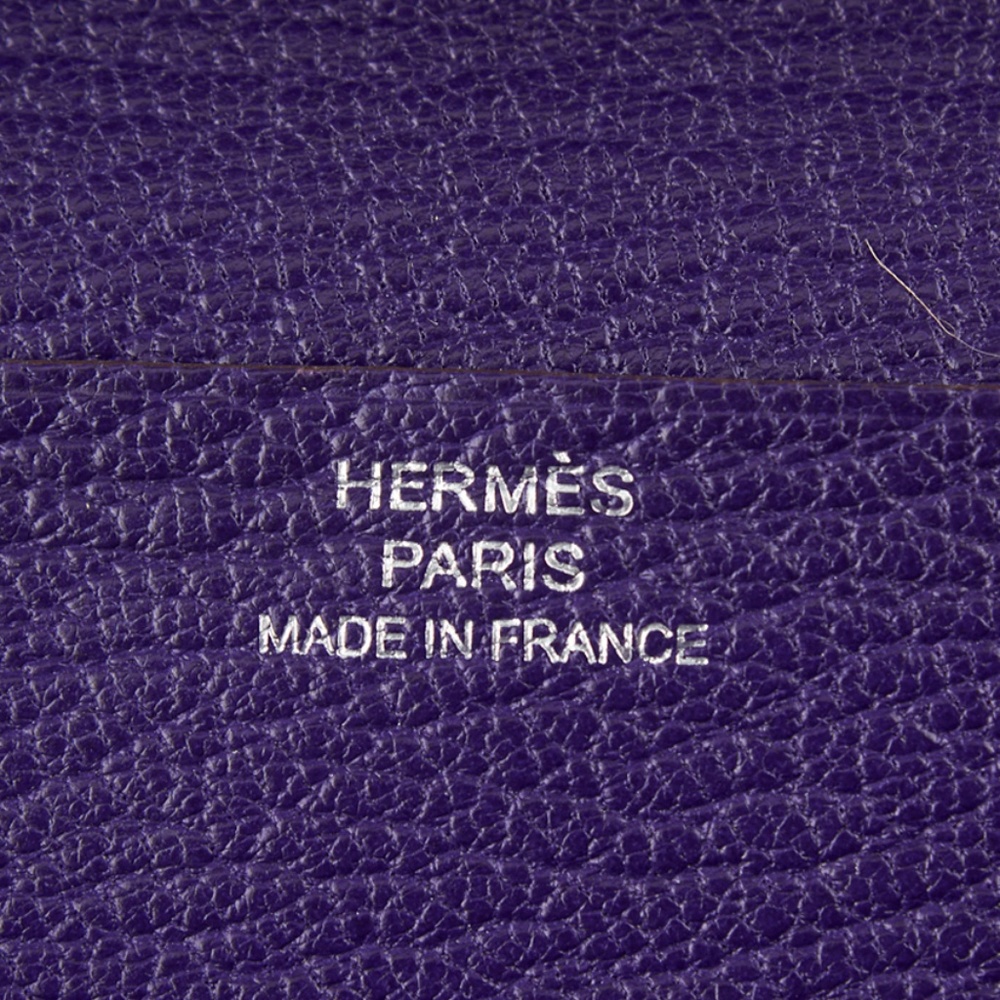 Hermes Bearn Purple Bi-Fold Wallet (134881) - Picture 6 of 8