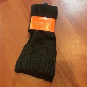 Brown fleece boot liners. Brand new!