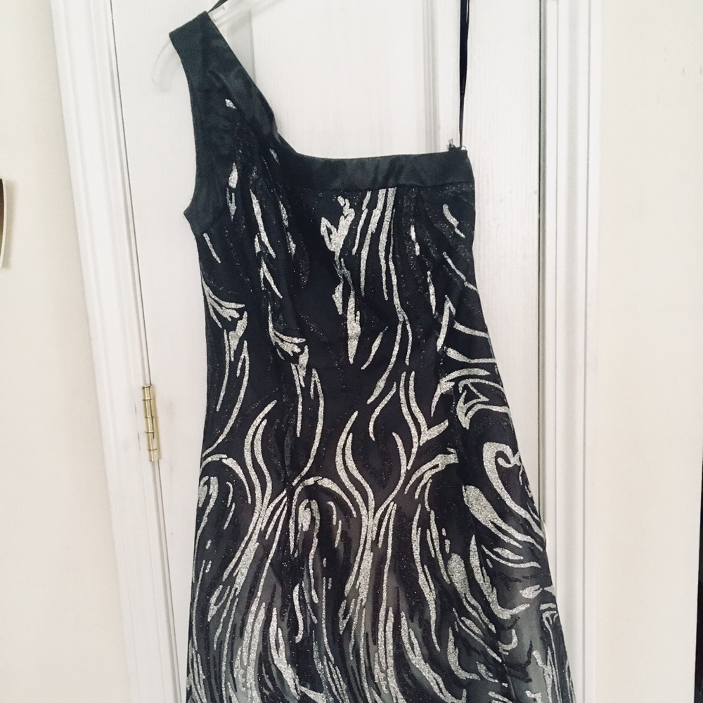 Black & Silver Cocktail Dress